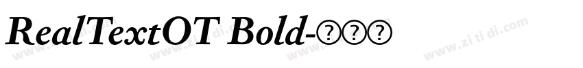 RealTextOT Bold字体转换